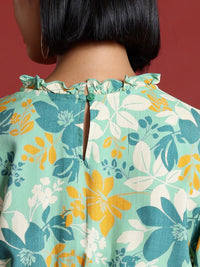 all about you Floral Print Fit & Flare Dress