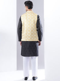 Anouk Men Printed Mandarin Collar Regular Kurta with Pyjamas