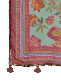 KALINI Floral Printed Kurta with Trousers & Dupatta