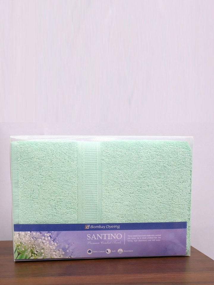 BOMBAY DYEING Turquoise Blue Cotton 550 GSM Bath Towel