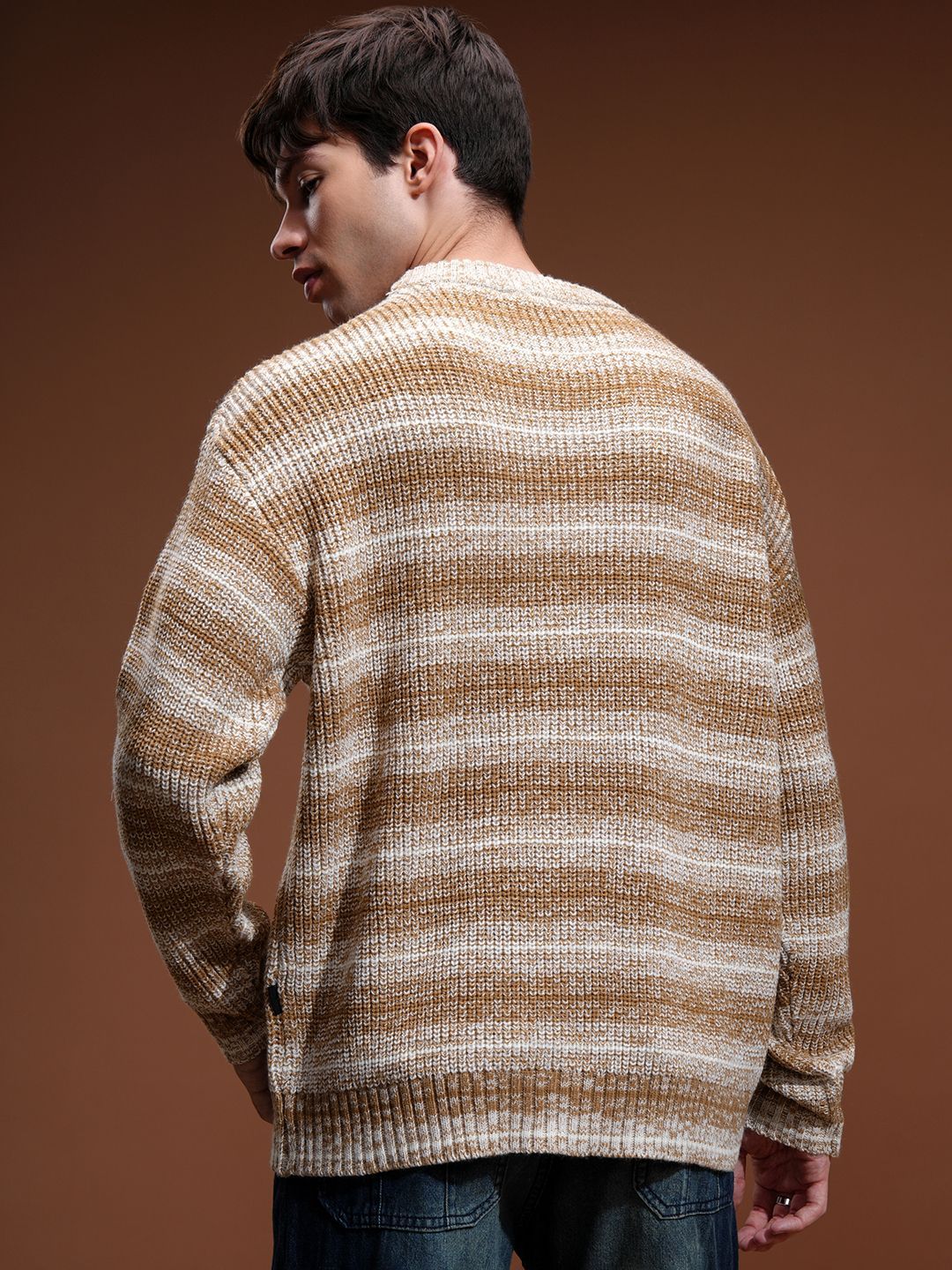 HIGHLANDER Men Cable Knit Pullover Sweater