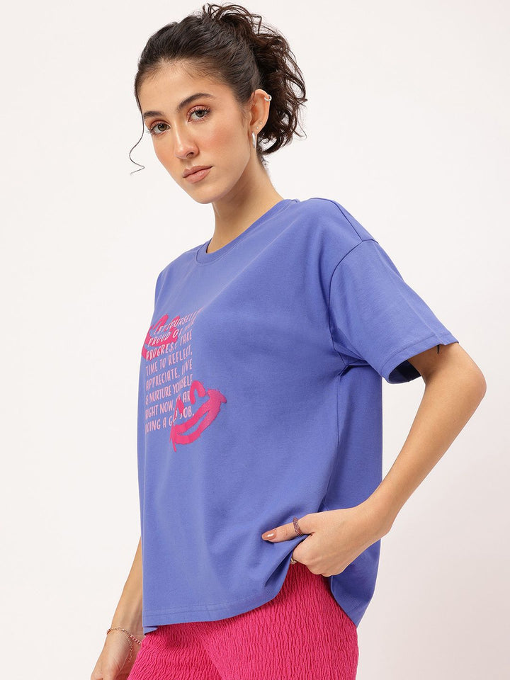 DressBerry Self-Love Typography Print T-shirt