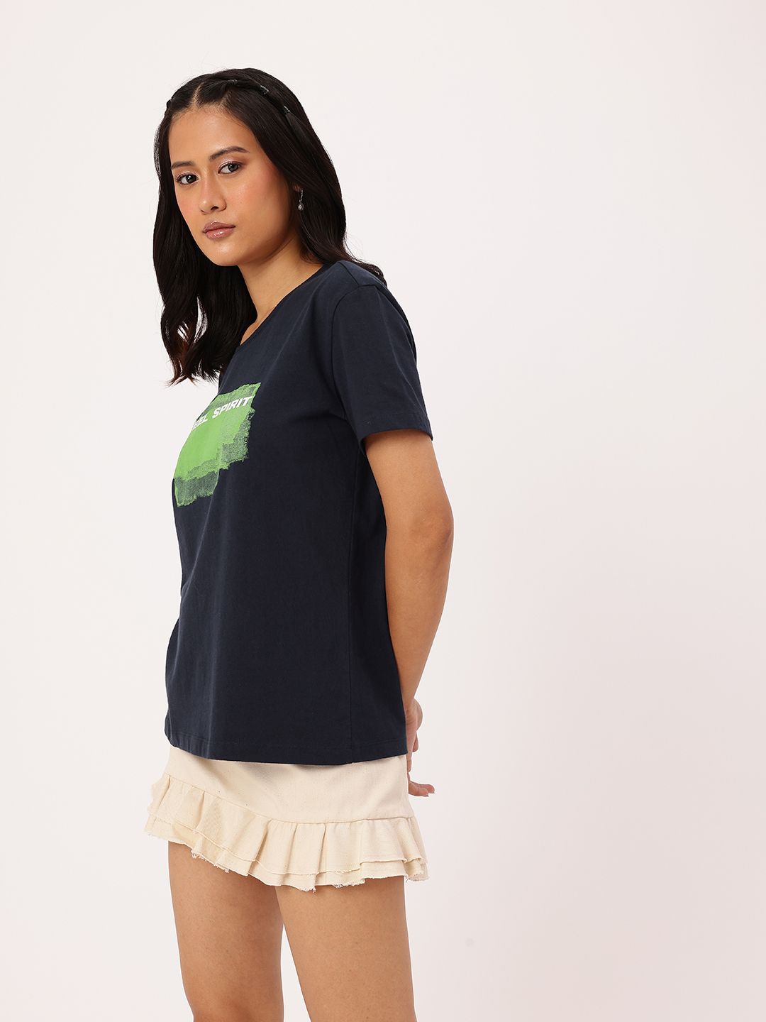 DressBerry Printed Relaxed Fit T-shirt