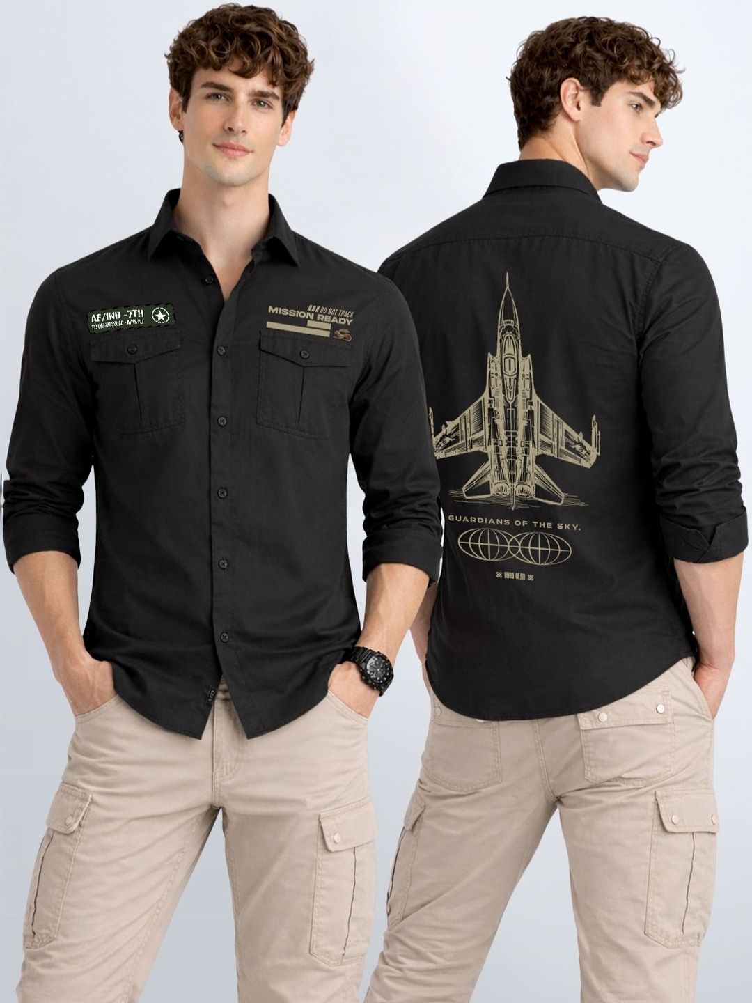 ADRO Men Standard Printed Casual Shirt