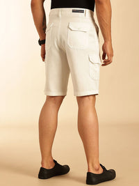 Thomas Scott Men Cotton Mid-Rise Cargo Shorts