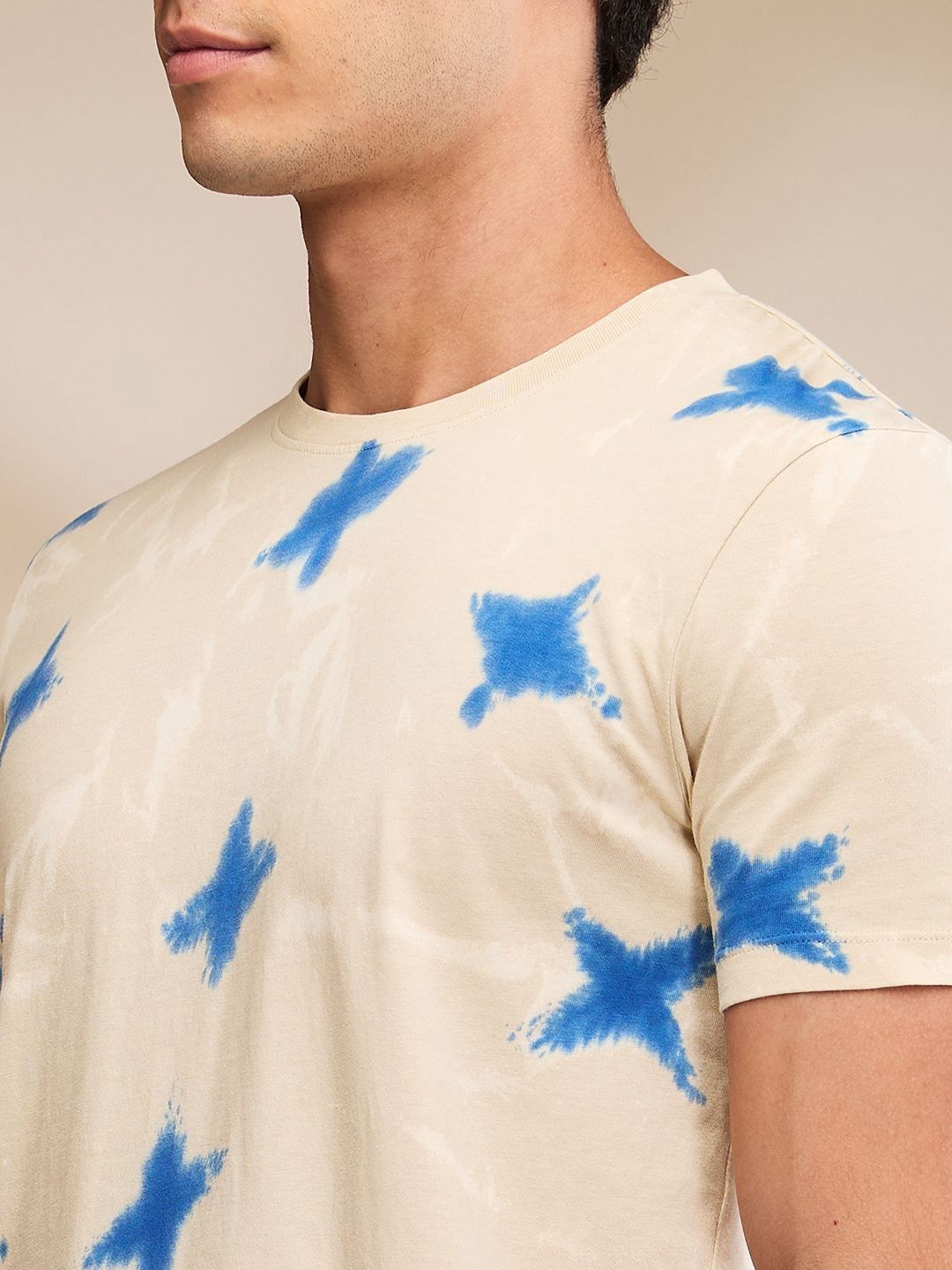 Being Human Men Conversational Printed Round Neck Cotton T-shirt