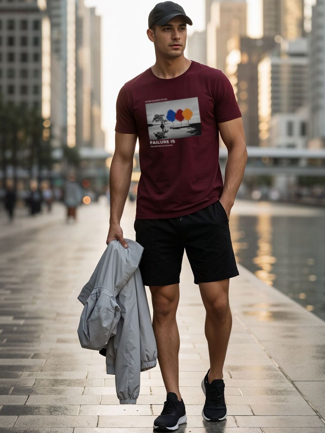 ADRO Graphic Printed Lengan Pendek Cotton Regular Fit T-shirt