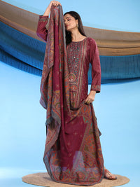 Mamicha Women Floral Embroidered Regular Pure Cotton Kurta with Palazzos & With Dupatta