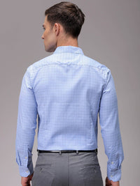 The Indian Garage Co. X Luxe Men Slim Fit Opaque Checked Formal Shirt