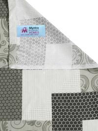Myntra Elegant Homes Green Geometric Cotton 400TC King Double Bedsheet with 2 Pillow Cover