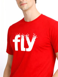 ADRO Men Typography Printed T-shirt