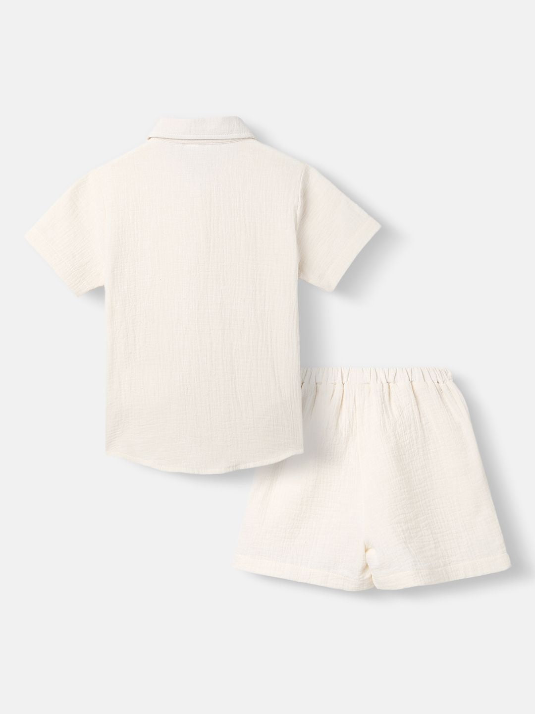 Nauti Nati Boys Pure Cotton Short Sleeves Shirt With Shorts