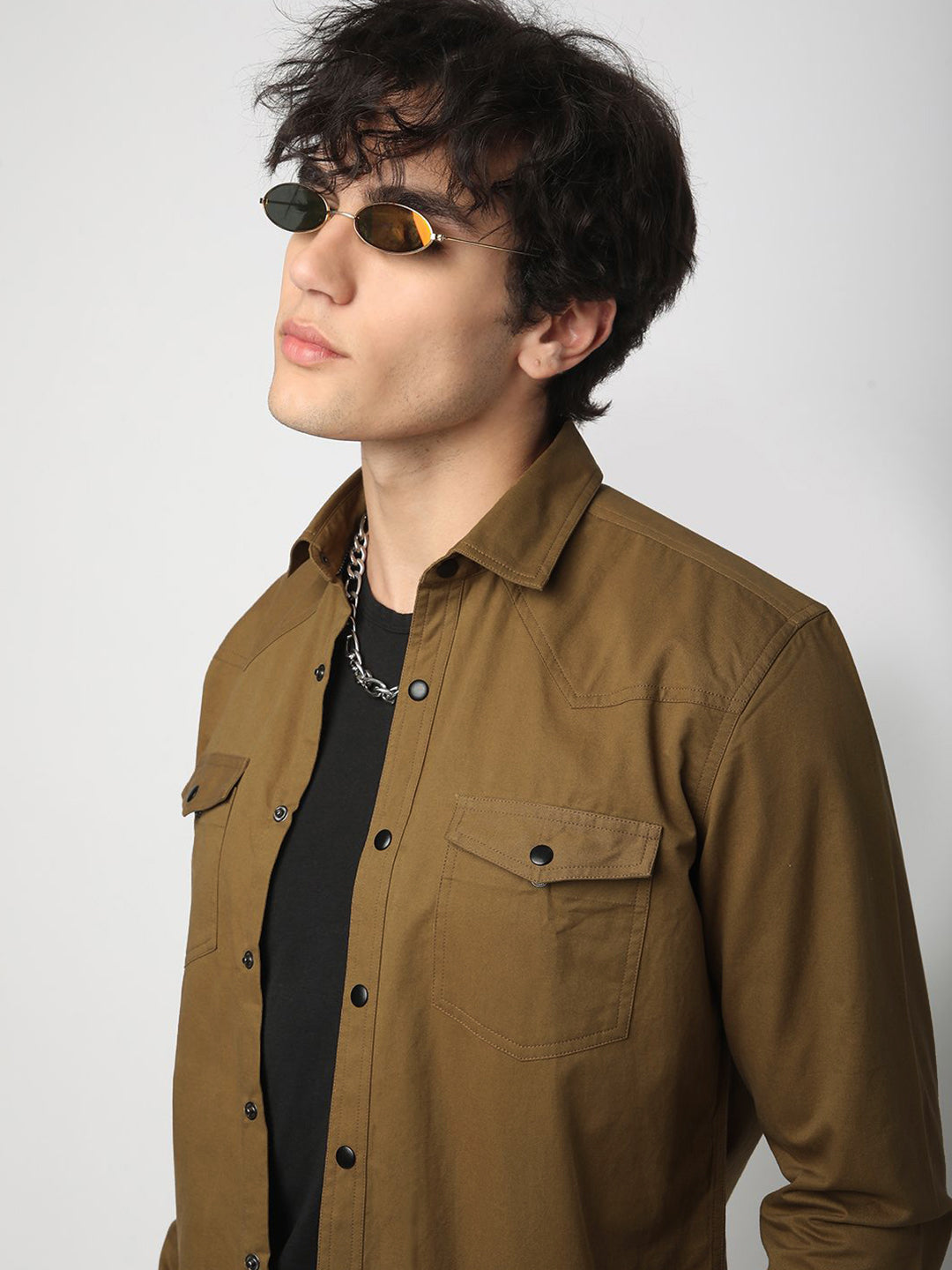 VASTRADO Men Classic Slim Fit Opaque Casual Shirt