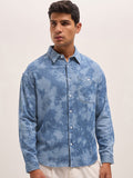 THE BEAR HOUSE Relaxed Fit Dyed Effect Casual Shirt