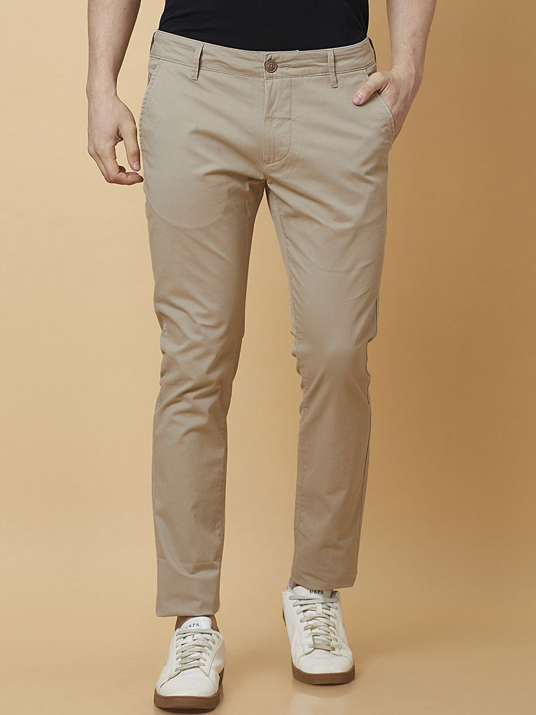 Being Human Men Slim Fit Chinos Trousers