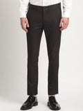 THE BEAR HOUSE Men Solid Tapered Fit Mid-Rise Formal Trousers