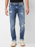 SPYKAR Men Relaxed Fit Mildly Distressed Heavy Fade Stretchable Jeans