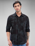 SPYKAR Men Slim Fit Opaque Printed  Pure Cotton Casual Shirt