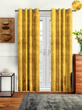 Cortina Beige Set of 2 Abstract Printed Room Darkening Door Curtain