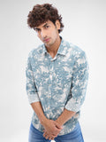 SPYKAR Men Slim Fit Floral Printed Opaque Spread Collar Casual Shirt