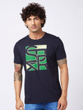 SPYKAR Typography Printed Slim Fit T-shirt