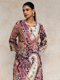 Varanga Ethnic Motifs Printed Pure Cotton Notch Neck Straight Kurta