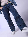 The Indian Garage Co Men Baggy Fit Light Fade Cargo Jeans