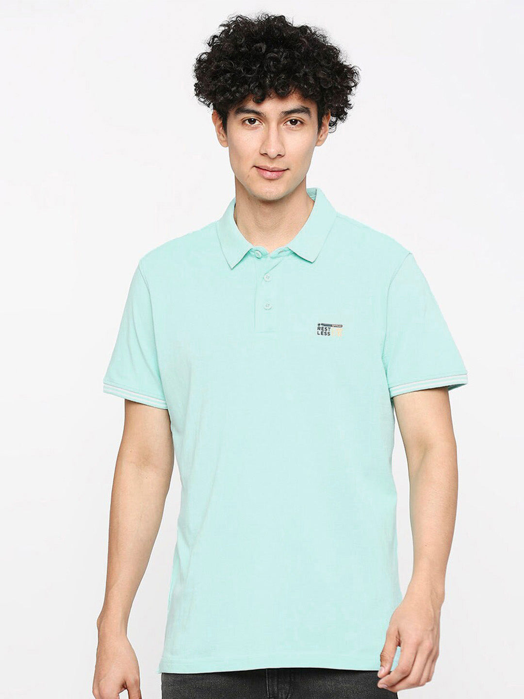 SPYKAR Polo Collar Slim Fit Cotton T-shirt