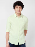 SPYKAR Spread Collar Linen Casual Shirt