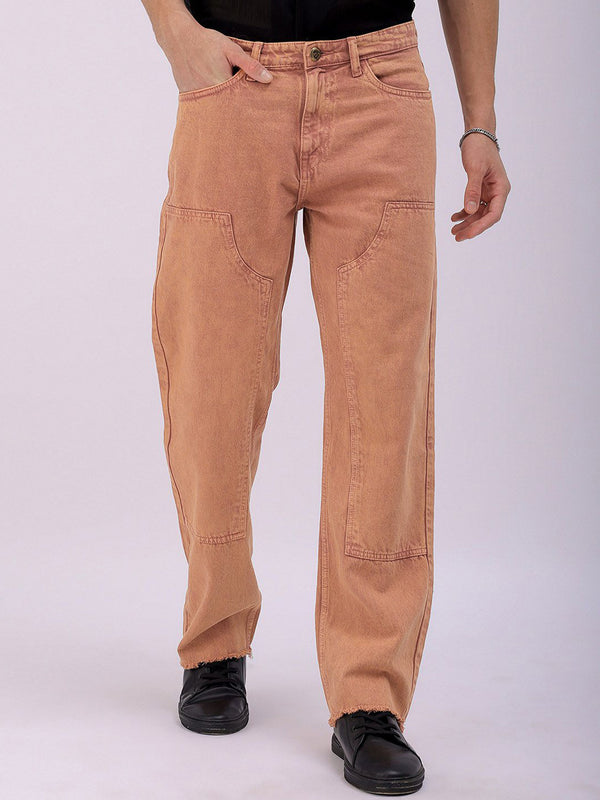 The Indian Garage Co Men Relaxed Fit Pure Cotton Jeans