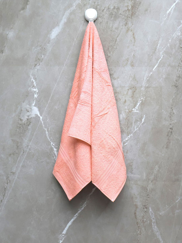 BOMBAY DYEING Peach-Coloured 1 Pcs Cotton 450 GSM Bath Towel