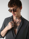 VASTRADO Men Classic Slim Fit Opaque Striped Casual Shirt