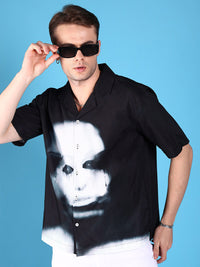 The Indian Garage Co Graphic Printed Oversized Fit Casual Shirt