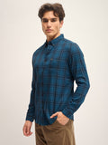 THE BEAR HOUSE Men Slim Fit Tartan Checks Opaque Checked Casual Shirt