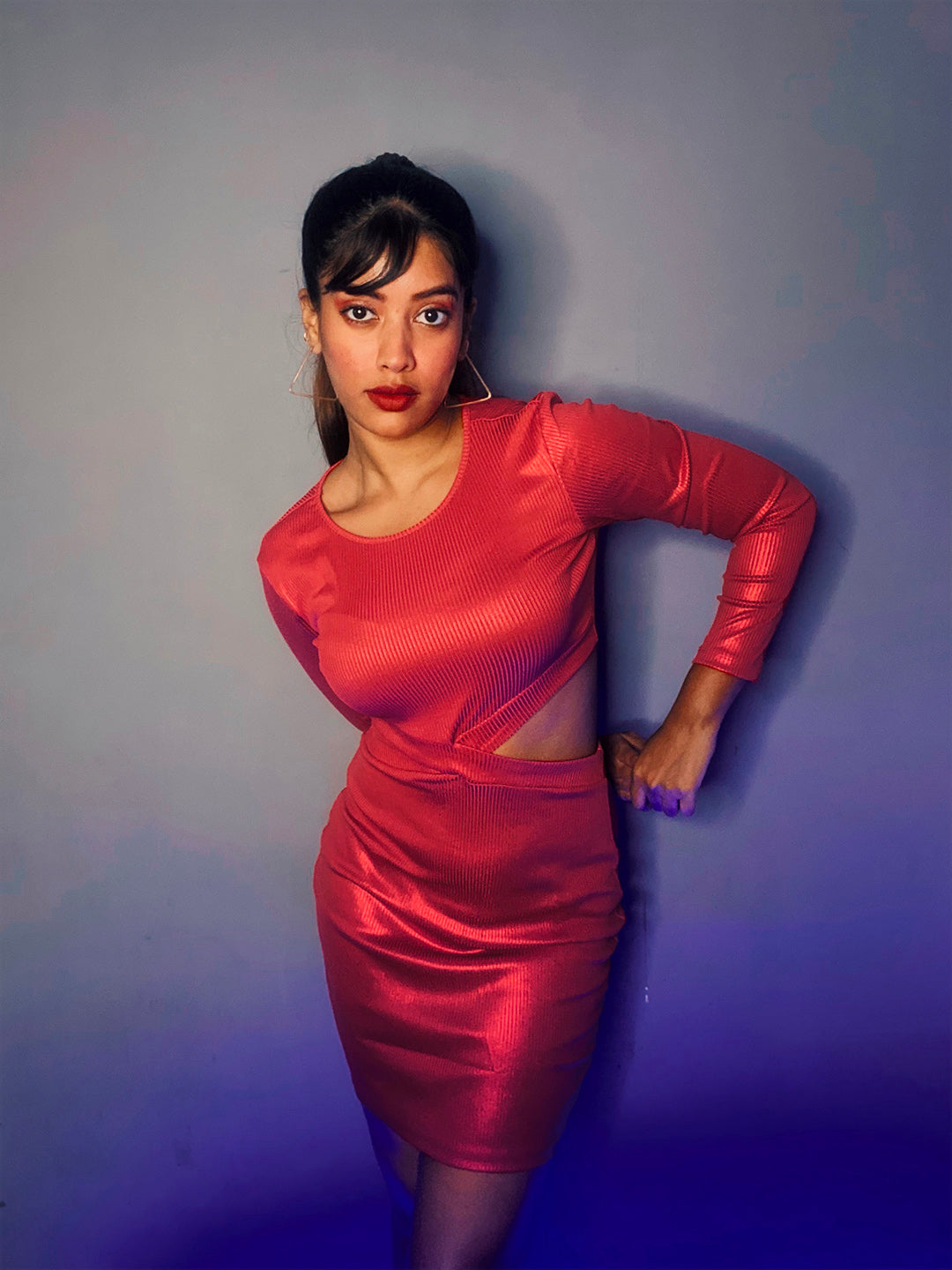 Tokyo Talkies Red Party Bodycon Mini Dress