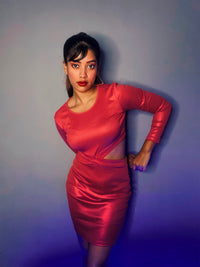 Tokyo Talkies Red Party Bodycon Mini Dress