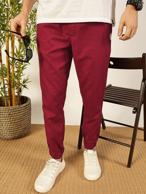 Thomas Scott Men Regular Fit Classic Easy Wash Mid-Rise Woven Joggers