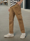 Urbano Fashion Men Mid-Rise Cargos Trousers