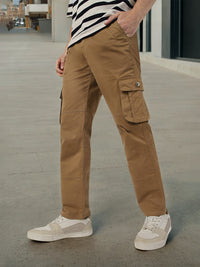 Urbano Fashion Men Mid-Rise Cargos Trousers
