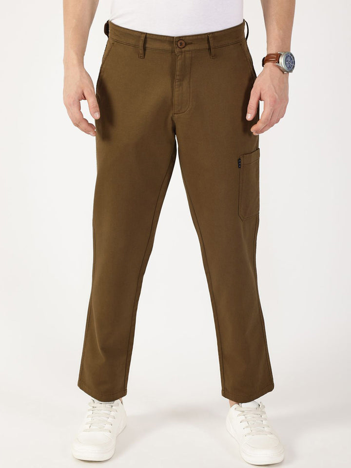 Thomas Scott Men Smart Regular Fit Mid-Rise Chinos