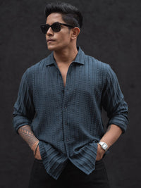 Powerlook Men Grid Tattersall Checks Opaque Casual Shirt