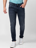 SPYKAR Men Blue & Grey Super Skinny Fit Low-Rise Light Fade Stretchable Jeans