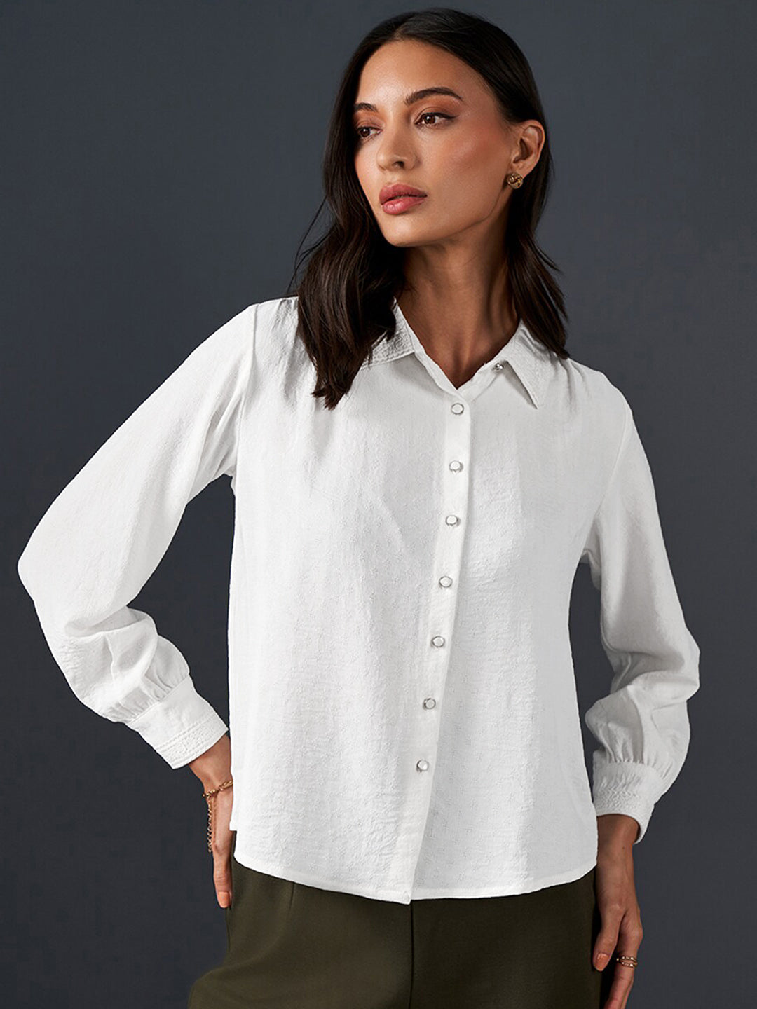 AND Regular Fit Cuff Sleeve Shirt