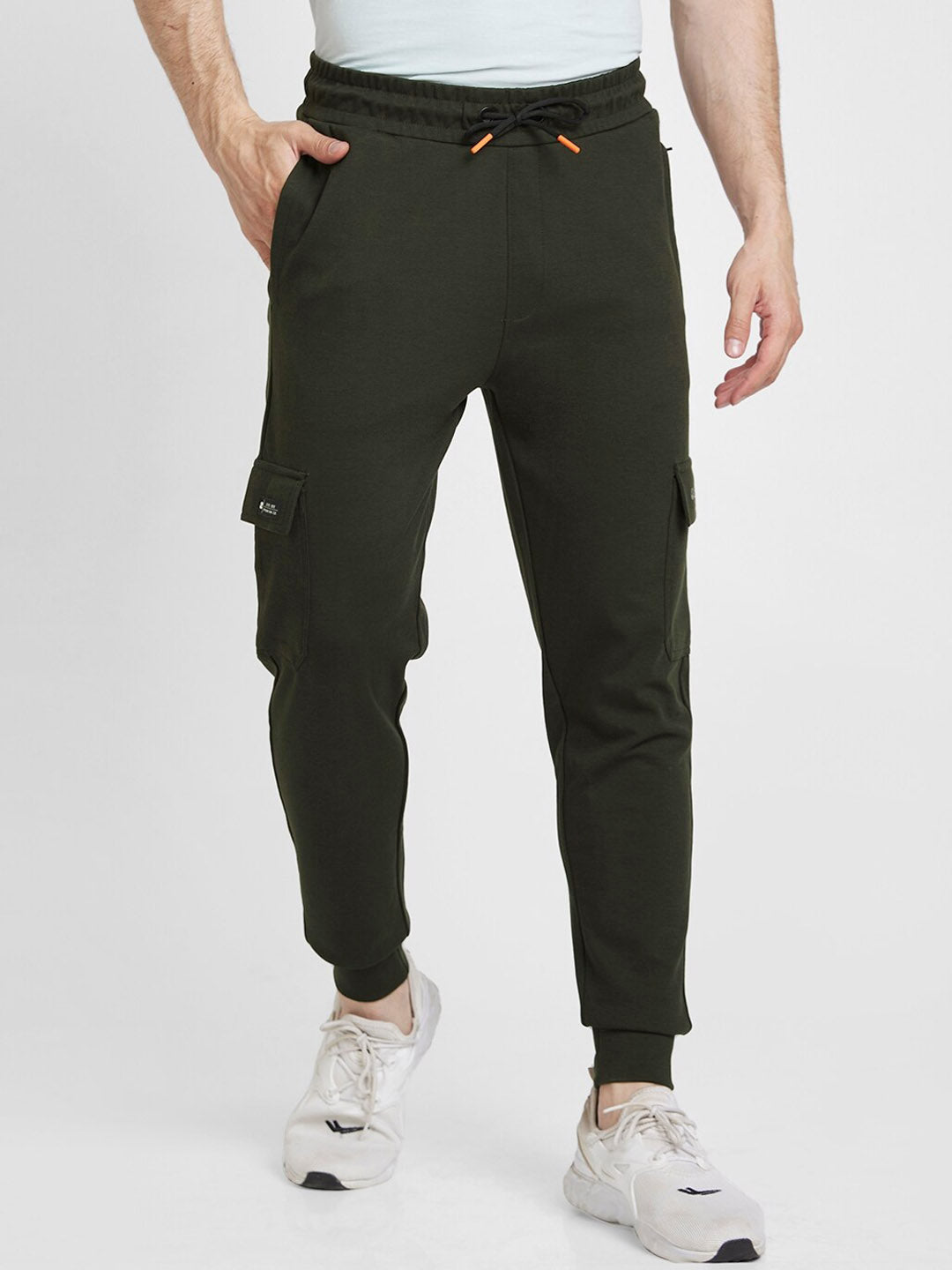 SPYKAR Men Mid-Rise Cotton Joggers