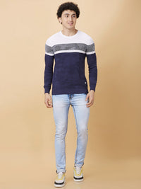 Being Human Men Pure Cotton Colourblocked Pockets T-shirt