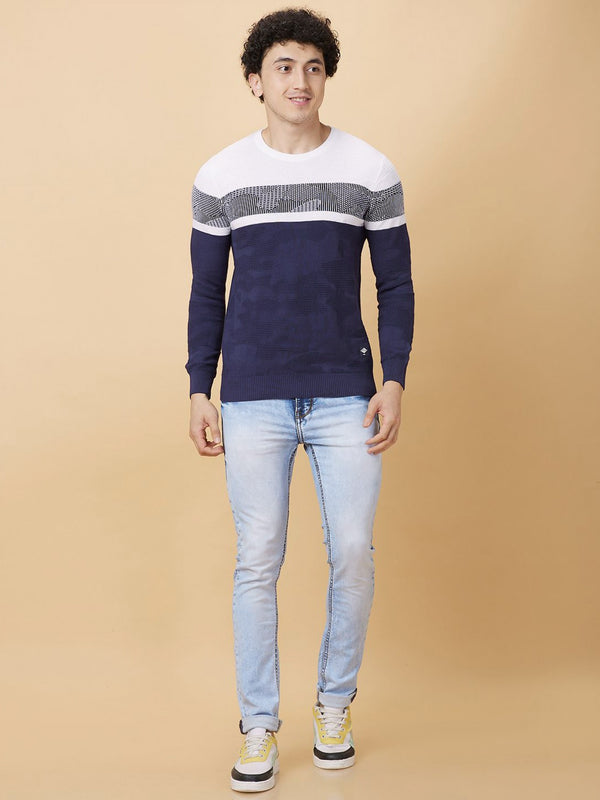 Being Human Men Pure Cotton Colourblocked Pockets T-shirt