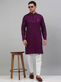 Jompers Sequined Embroidered Kurta with Pyjamas