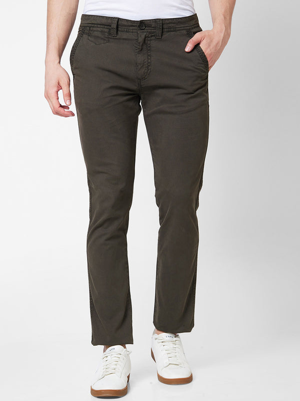 SPYKAR Men Rico Slim Fit Mid Rise Trousers