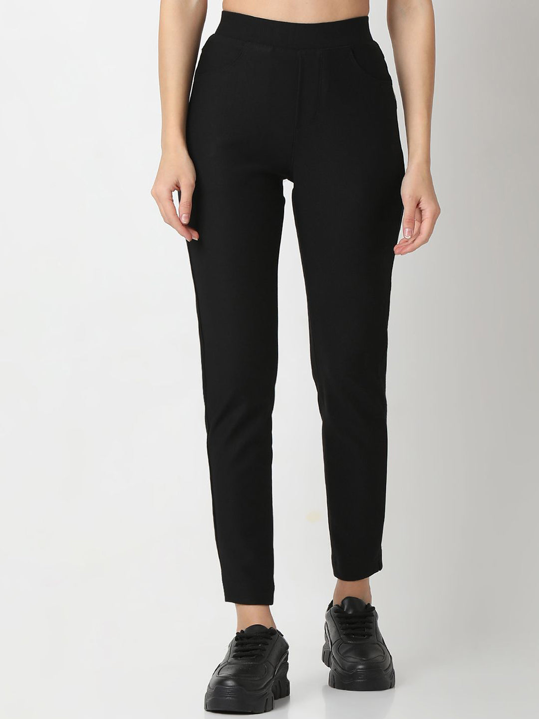 SPYKAR Women High Rise Skinny Fit Trousers