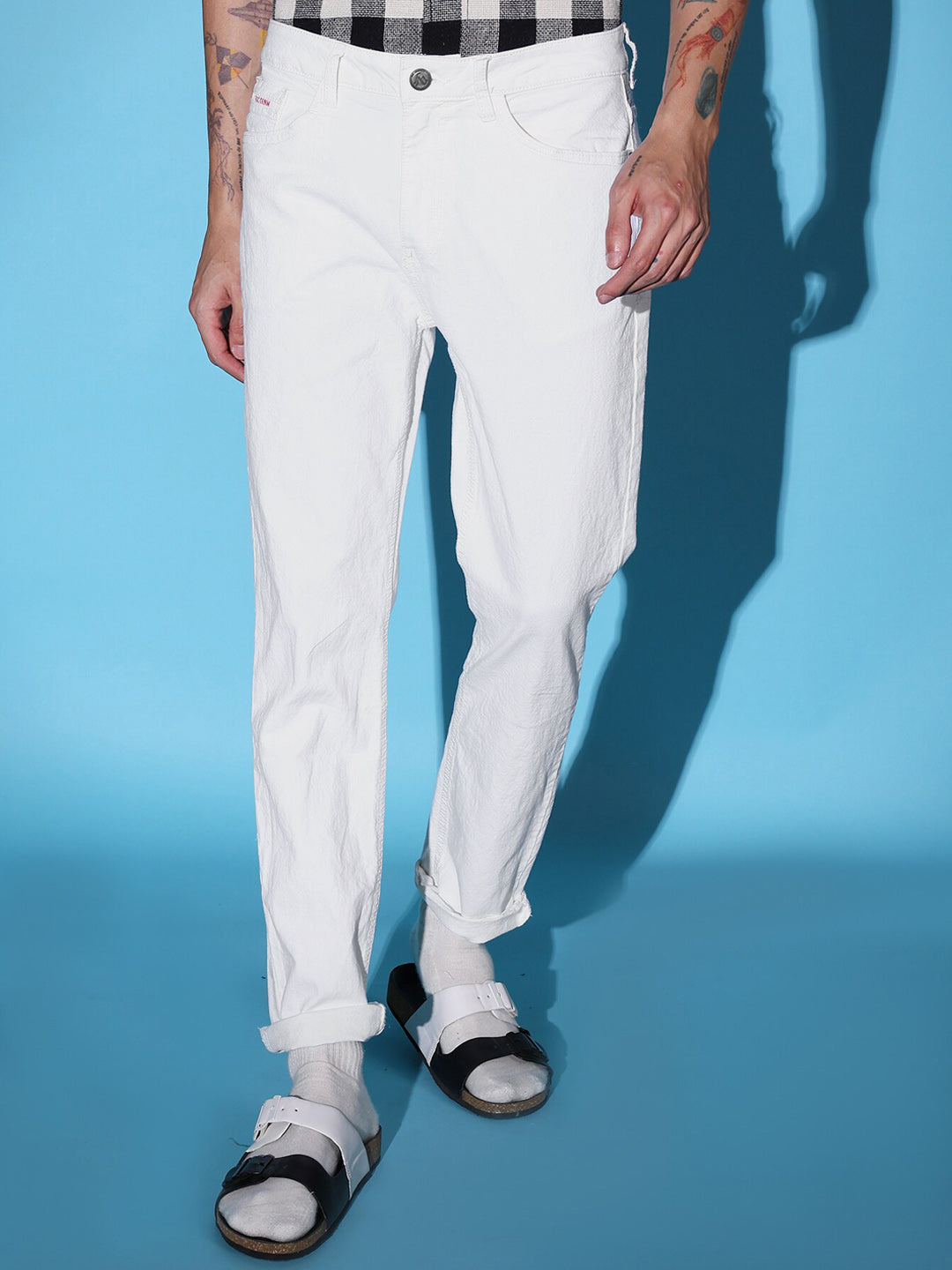 The Indian Garage Co Men Mid-Rise Slim Fit Jeans